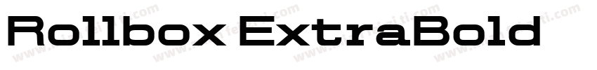 Rollbox ExtraBold字体转换